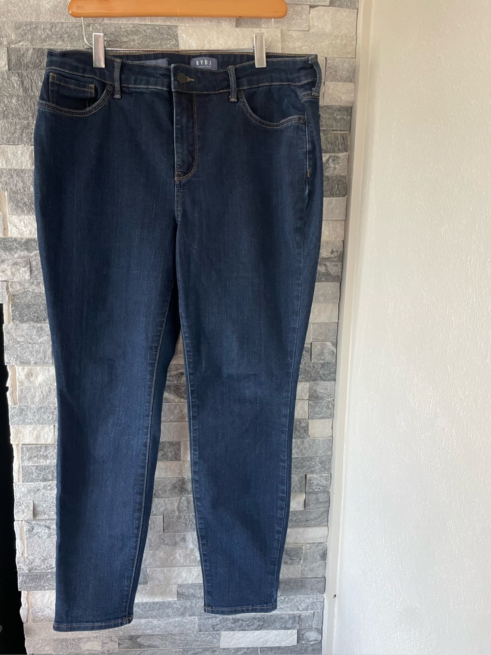 Women’s NYDJ Indigo Blue Denim Skinny  Jeans-Lift Tuck Stylish Comfort-Sz 12